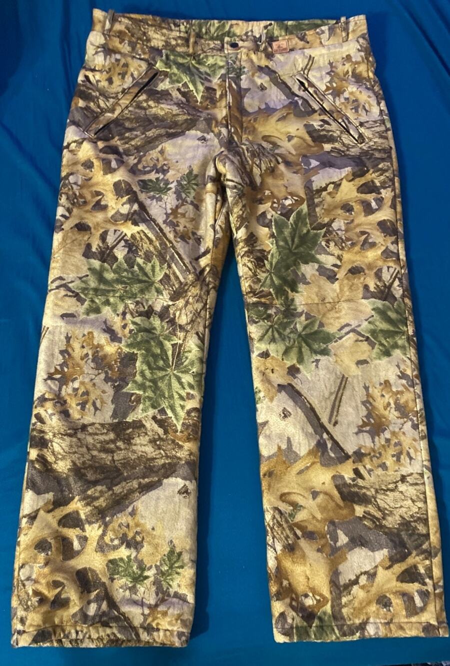 VTG 90s Skyline Camo Apparition Insulated Fleece Hunting Pants Made in Canada